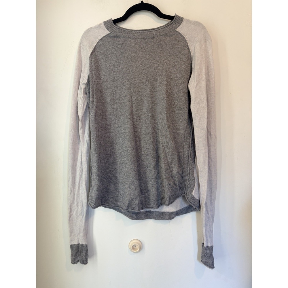 Noble Outfitters Gray Colorblock Sweater Merino Alpaca Casual
